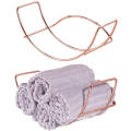 Wall Mount Rose Gold household metal bathroom towel rack